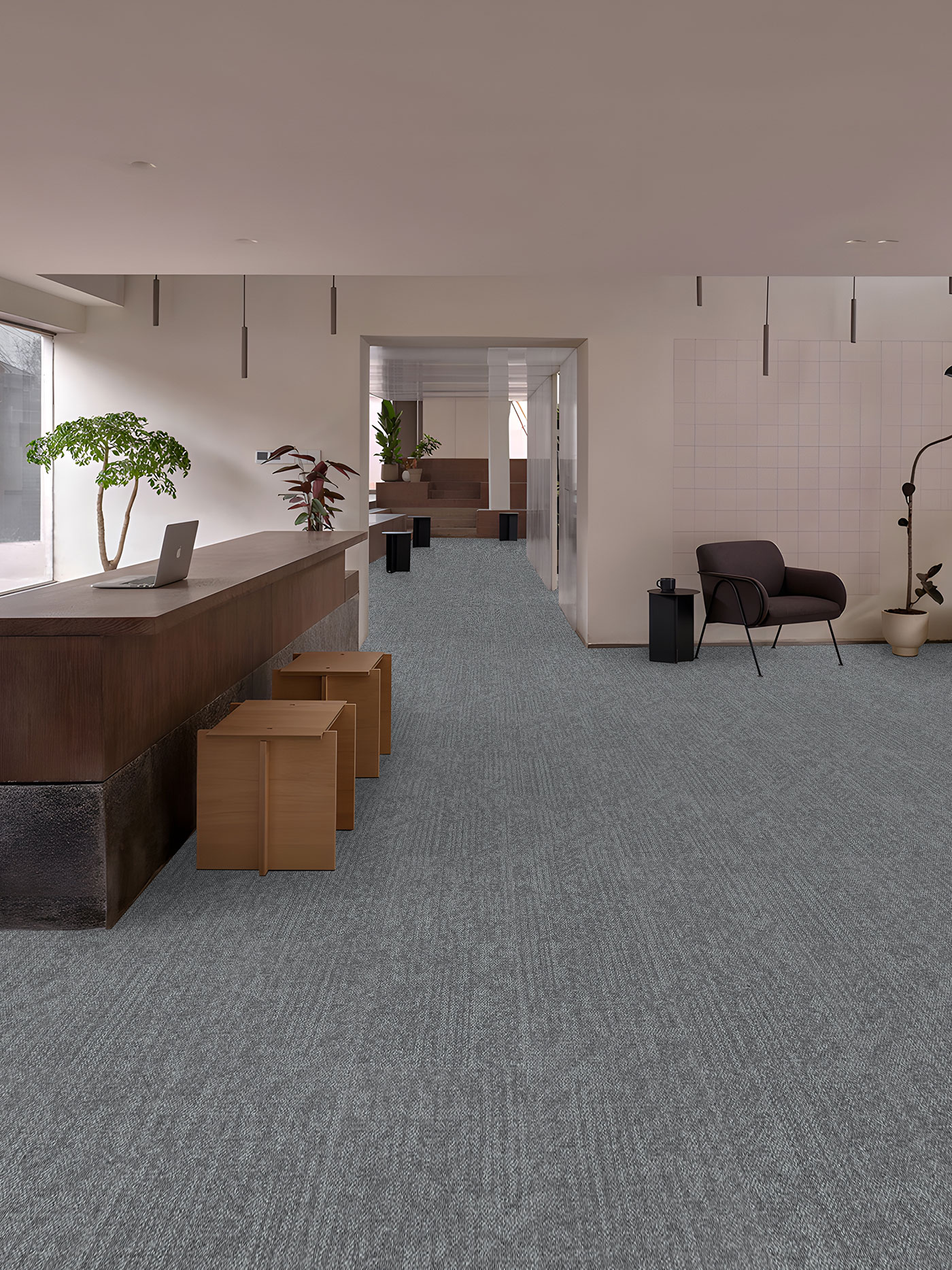 UNIJOY office carpet tile application image used as product context, not a substitute for a specification sheet
